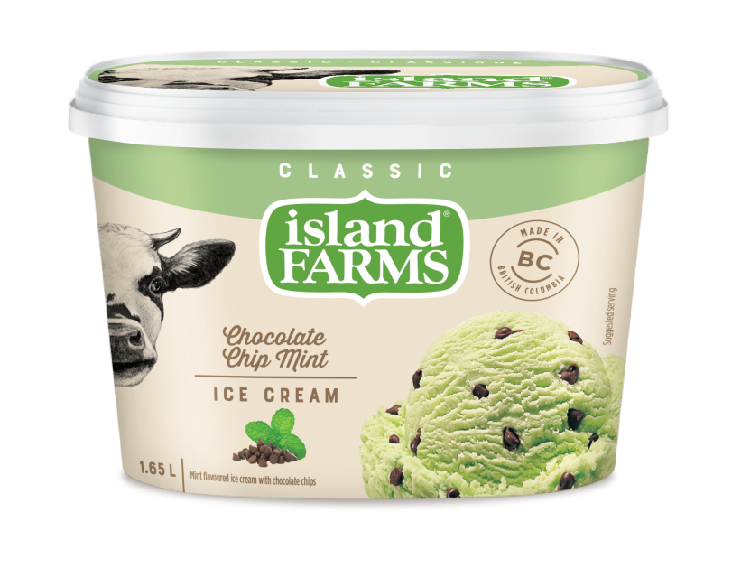 Classic Chocolate Chip Mint Ice Cream Island Farms